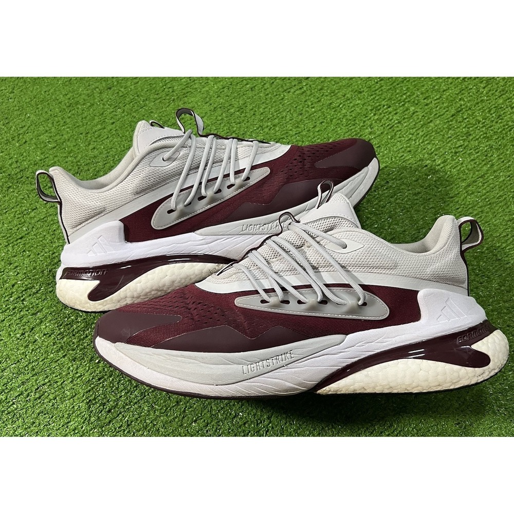 Texas A&M Team Issue Shoes Size 13 Aggie Football Training Adidas Alphaboost V2